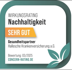 Gütesiegel nachhaltiger Gesundheitspartner concern GmbH mit der Universität Bayreuth
